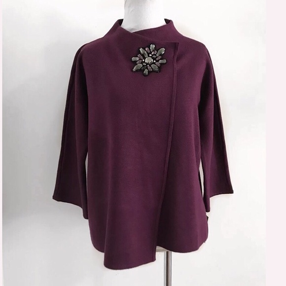 JM Collection Sweaters - 🛍NWT JM Collection open cardigan purple size MP